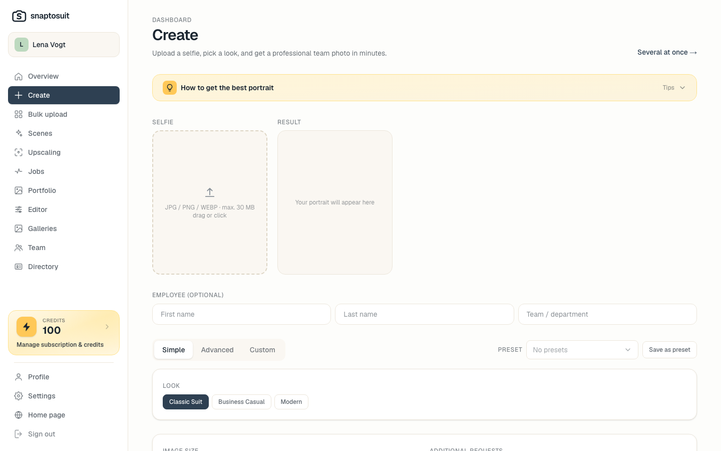 Create in a few clicks