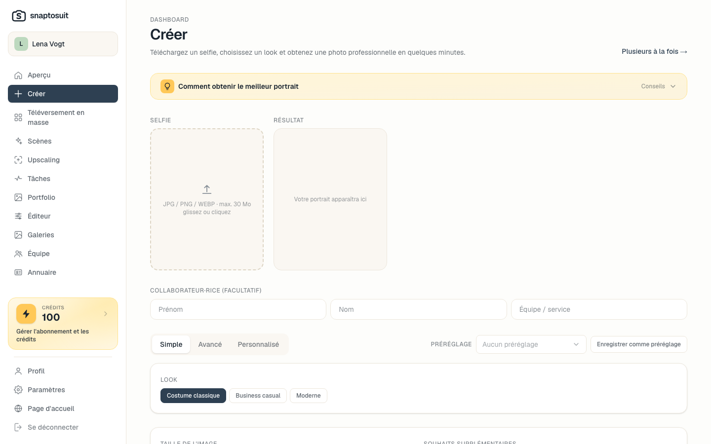 Créé en quelques clics